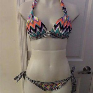 ABS MULTI-CHEVRON STRIPED BIKINI 4